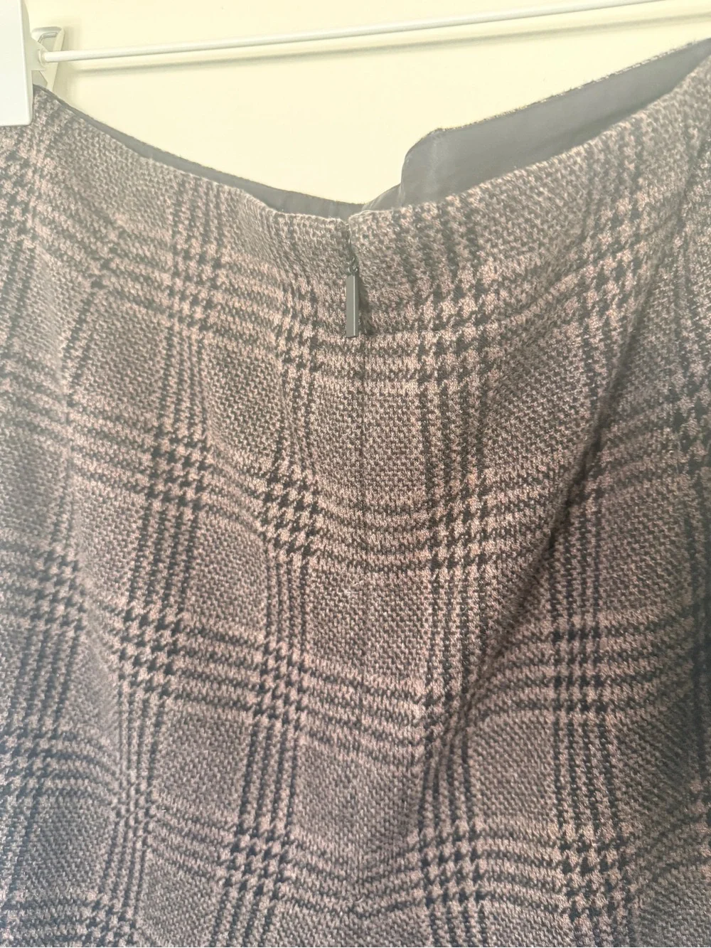 Tibi Lutz Knit Godet Midi plaid A-Line Midi Skirt - Picture 9 of 10